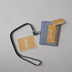 Michael Kors leather lanyard
